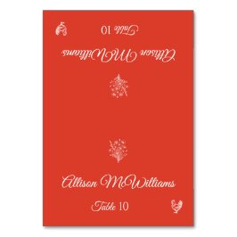 結婚座席表 – 野花 – 家きん – テーブル テーブルナンバー