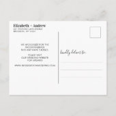 結婚延期しても愛の物語は語られる 案内ポストカード (裏面)