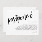 結婚延期のお知らせのポストカード 案内ポストカード (正面/裏面)