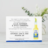 結婚延期のお知らせカード (スタンド正面)