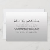 結婚延期のお知らせ写真付き発表 セーブザデート (裏面)