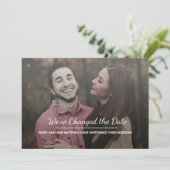 結婚延期のお知らせ写真付発表 セーブザデート (スタンド正面)