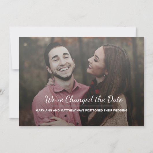 結婚延期のご報告 セーブザデート (正面)