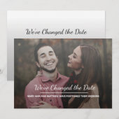 結婚延期のご報告 セーブザデート (正面/裏面)