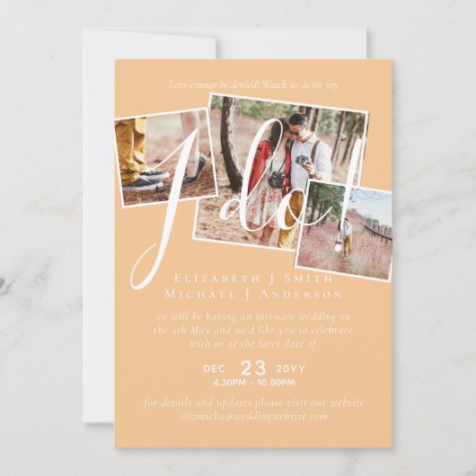 結婚延期変更披露宴 (正面)