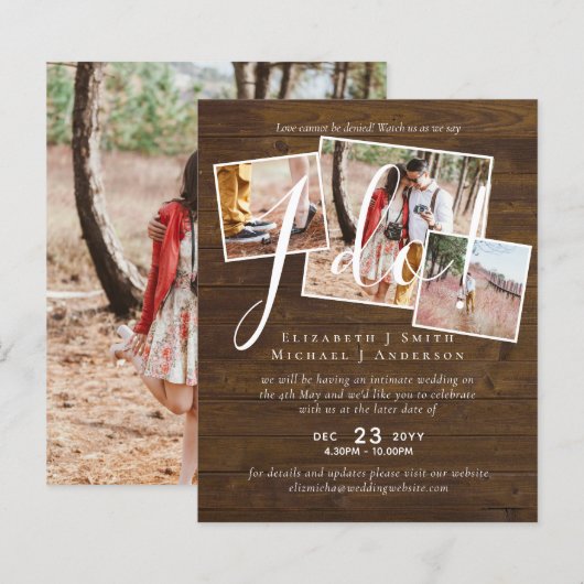 結婚延期変更披露宴 (正面/裏面)