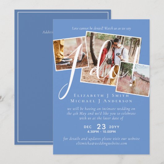 結婚延期変更披露宴 (正面/裏面)