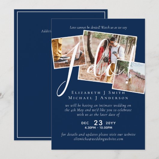 結婚延期変更披露宴 (正面/裏面)