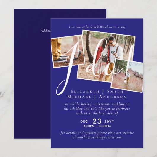 結婚延期変更披露宴 (正面/裏面)