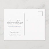 結婚延期 タイポグラフィー 安全第一 COVID 案内ポストカード (裏面)