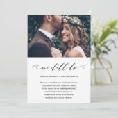 結婚延期　写真はそのまま 案内状 (スタンド正面)