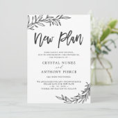 結婚延期 新計画 保存しよう 新しい日付 招待状 (スタンド正面)