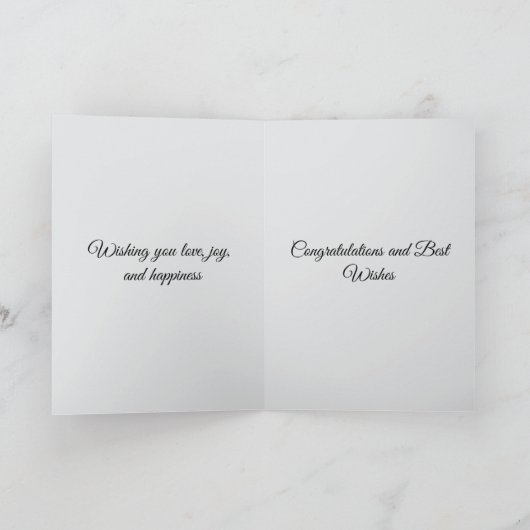 結婚式おめでとうございます カード (内部)