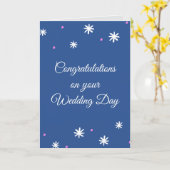 結婚式おめでとうございます カード (黄色い花)