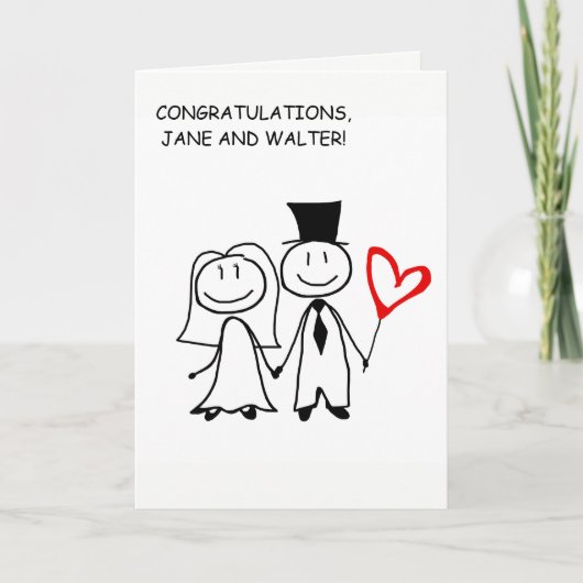 結婚式おめでとうオーダーメイドカード カード (正面)