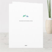 結婚式おめでとう。巨大なハイビスカスの花の車 カード (裏面)