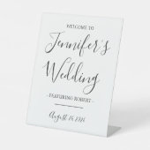 結婚式おもしろい披露宴、新郎特集新婦 台座サイン (正面)