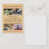 結婚式およびキンセアニェラの装飾者 名刺 (正面/裏面)