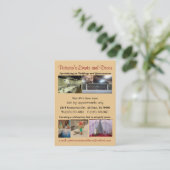 結婚式およびキンセアニェラの装飾者 名刺 (スタンド正面)