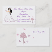 結婚式およびタキシード 名刺 (正面/裏面)