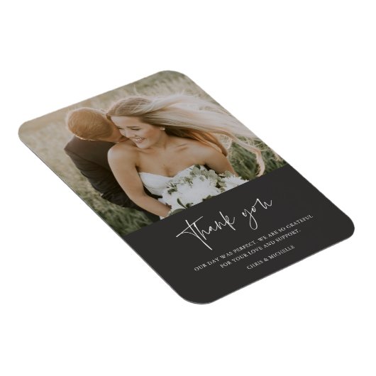 結婚式お気に入りのの日の写真ありがとう磁石 マグネット (右側)