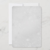 結婚式お知らせカレンダー シルバー雪の結晶 招待状 (裏面)