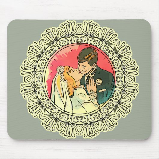 結婚式でのキス マウスパッド (正面)