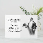 結婚式で俺のベストマンになってくれませんか?というカード 招待状 (スタンド正面)