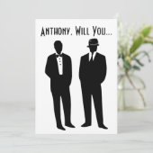 結婚式で僕の伴侶（ベストマン）になってくれる？ 招待状 (スタンド正面)