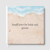 結婚式で小さなメモを書くための可愛い本 ゲストブック (正面)