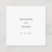 結婚式で愛をシェアするQRコード写真挿入 エンクロージャーカード (裏面)