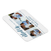 結婚式で我々に会う日付3の写真を保存 マグネット (右側)