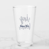 結婚式で指輪を運んで来る人のギフトの名前をカスタムする タンブラーグラス (裏面)