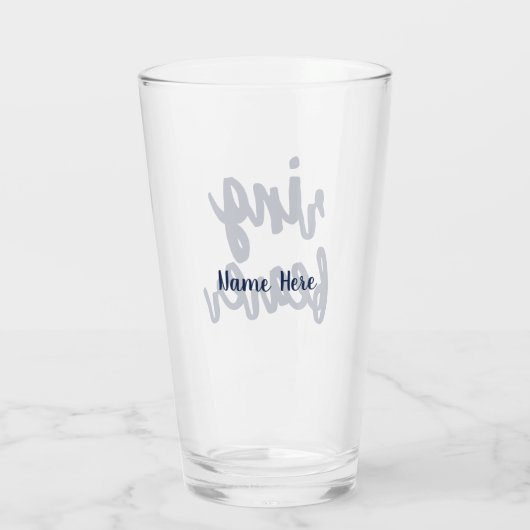 結婚式で指輪を運んで来る人のギフトの名前をカスタムする タンブラーグラス (裏面)