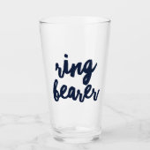 結婚式で指輪を運んで来る人のギフトの名前をカスタムする タンブラーグラス (正面)