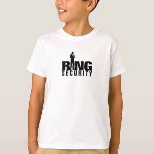 結婚式で指輪を運んで来る人のスパイの幼児のワイシャツ Tシャツ
