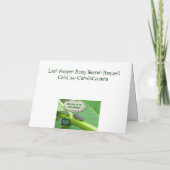 結婚式で指輪を運んで来る人の要求一級射手の葉のホッパーカード 招待状 (裏面)