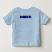 結婚式で指輪を運んで来る人の野球のワイシャツ トドラーTシャツ (裏面)