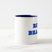 結婚式で指輪を運んで来る人 ツートーンマグカップ (中央)