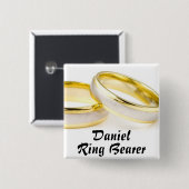 結婚式で指輪を運んで来る人 缶バッジ (正面&裏面)