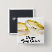 結婚式で指輪を運んで来る人 缶バッジ (正面&裏面)