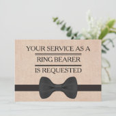 結婚式で男の友達にリングボーイになってもらうお願い 招待状 (スタンド正面)