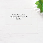 結婚式で自分でドリンクチケットカードを作る (デスク)