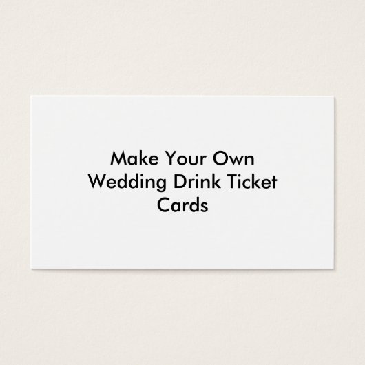 結婚式で自分でドリンクチケットカードを作る (正面)