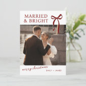 結婚式と輝くクリスマスカード シーズンカード (スタンド正面)