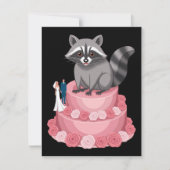 結婚式に乱入する野生のラクーンの祝福 シーズンカード (正面)