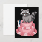 結婚式に乱入する野生のラクーンの祝福 シーズンカード (正面/裏面)