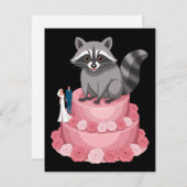 結婚式に乱入する野生のラクーンの野蛮な祝福 シーズンカード (正面/裏面)