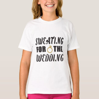 結婚式に向けて汗を流す Tシャツ