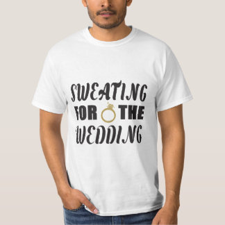 結婚式に向けて汗を流す Tシャツ